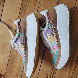 Colorful Kids Platform Sneakers